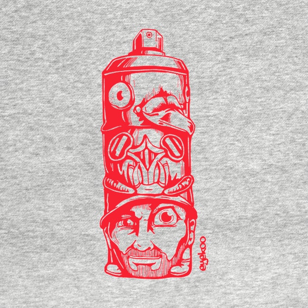 SprayCan Totem - Red by Eyekoo